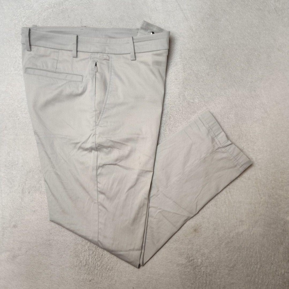 Birddogs Pants Mens 32x28 Gray Chino Slim Stretch Cotton Nylon Spandex Boom